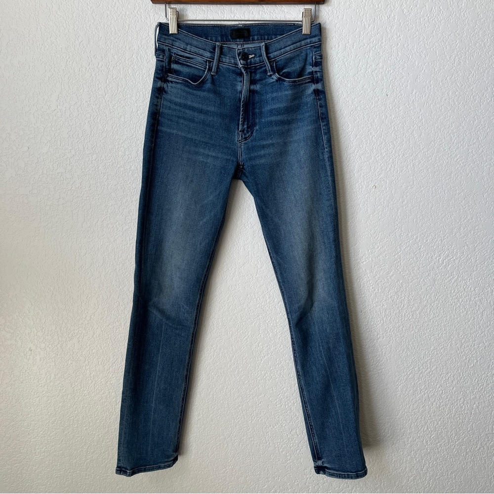 Mother Denim The Mid-Rise Dazzler Straight Leg Jeans in We the Animals